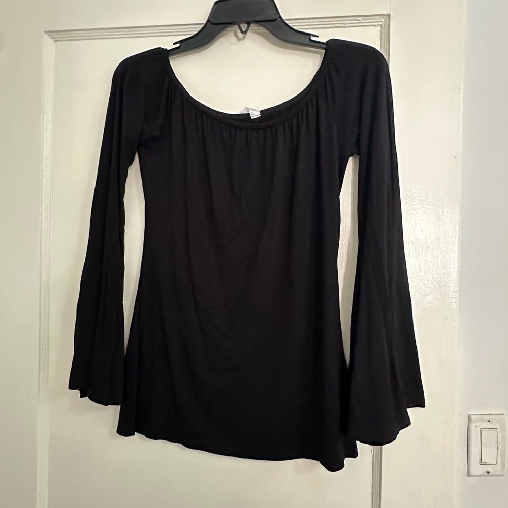 Elegant Black Women's off the shoulder Top